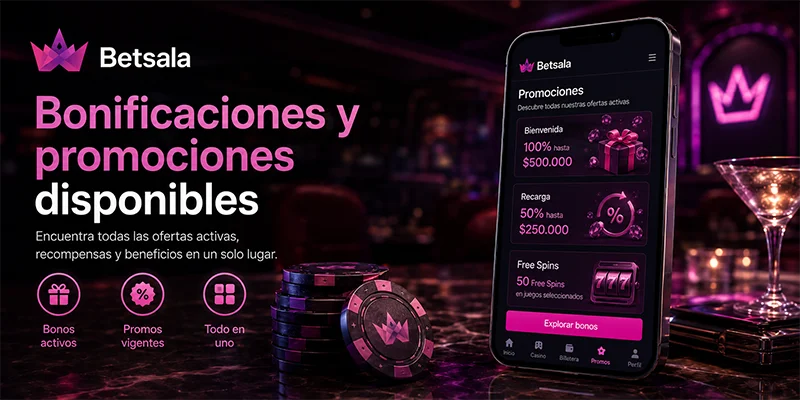 Bonificaciones y promociones disponibles