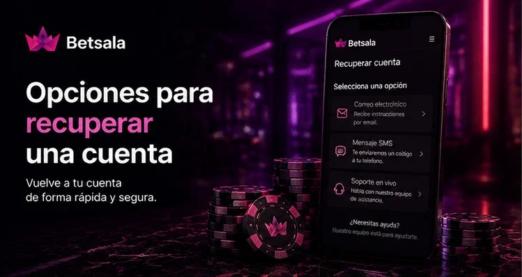 Opciones para recuperar  una cuenta