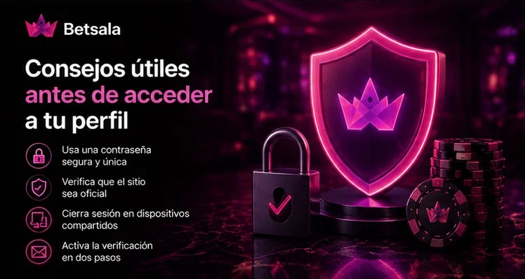 Consejos útiles antes  de acceder a tu perfil