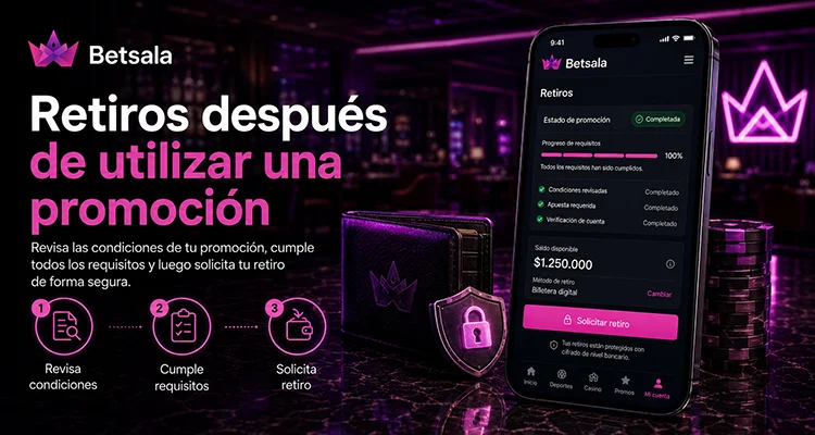 Retiros después de utilizar una promoción