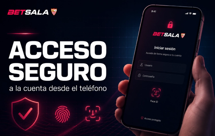 Acceso seguro a la cuenta desde el teléfono