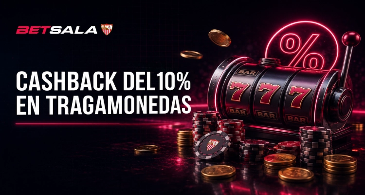 Cashback del 10% en tragamonedas