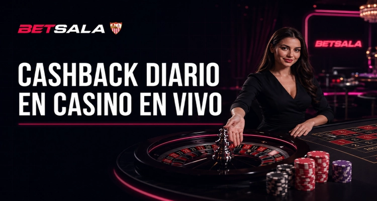Cashback diario en Casino en Vivo