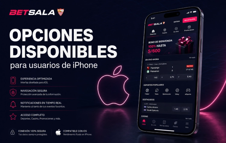 Opciones disponibles para usuarios de iPhone